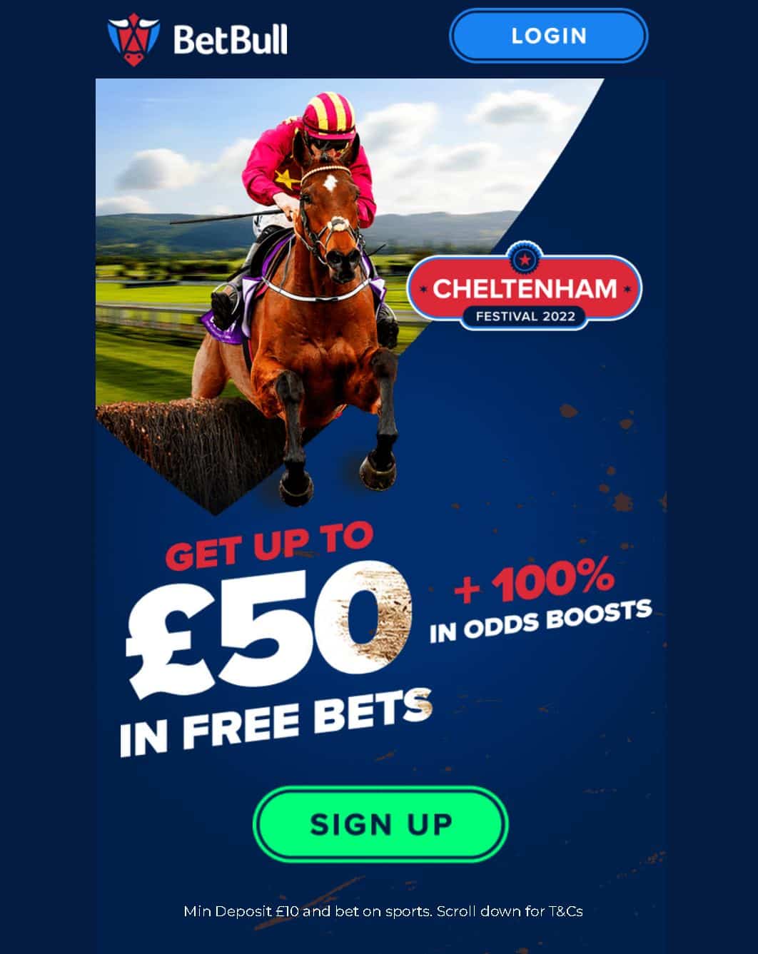BetBull Cheltenham free bet