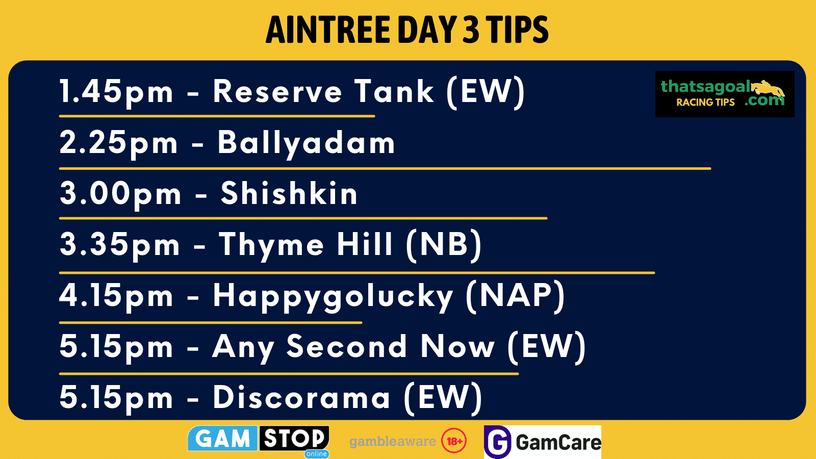 Aintree day 3 tips