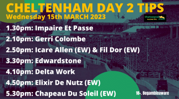 Cheltenham Day 2 tips