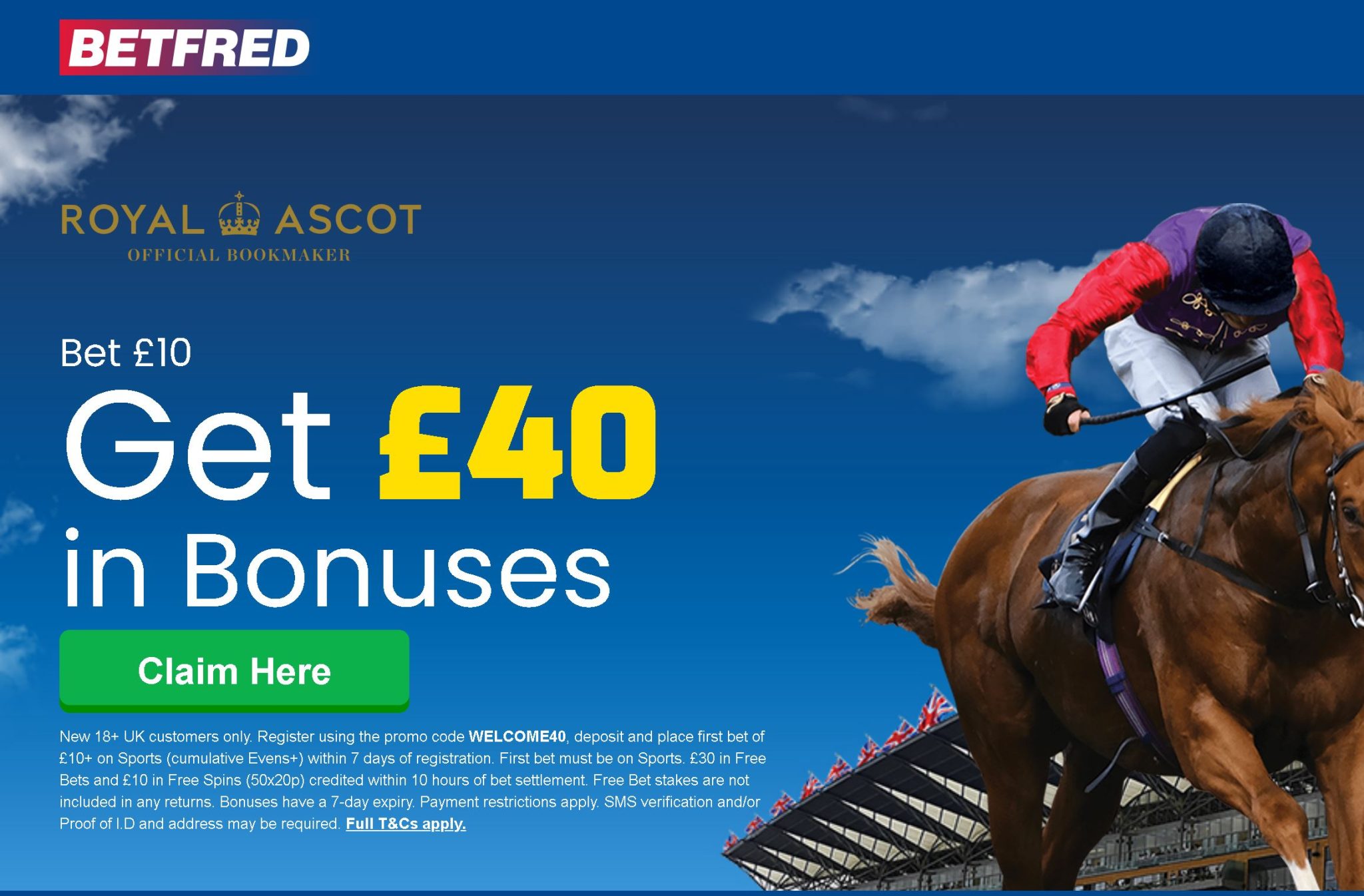 Betfred's Royal Ascot sign-up offer