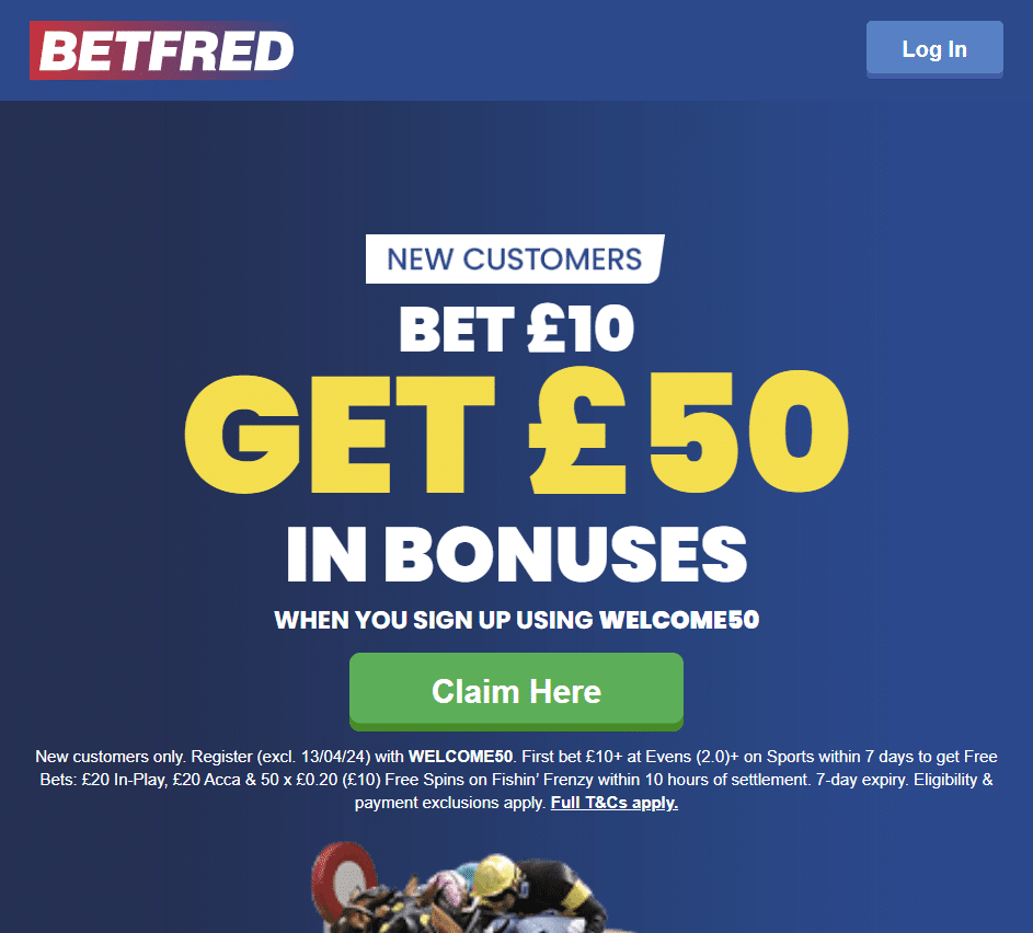 Betfred racing sign-up offer