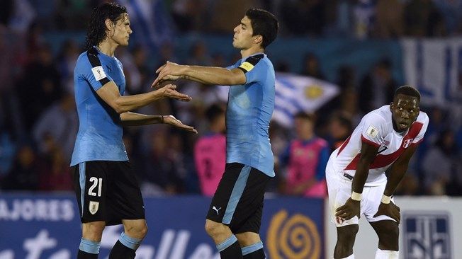 World Cup Group A Suarez and Cavani