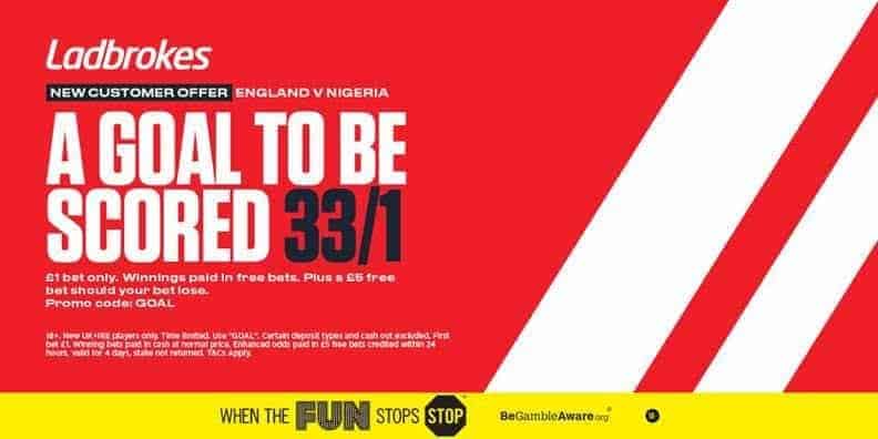 England v Nigeria offer