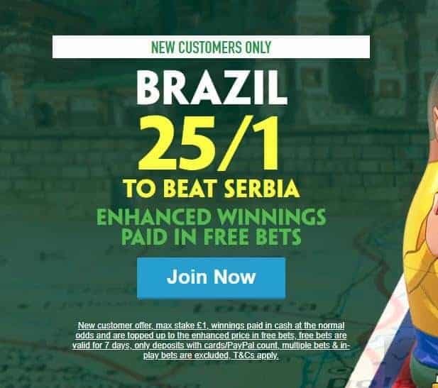 Brazil to beat Serbia