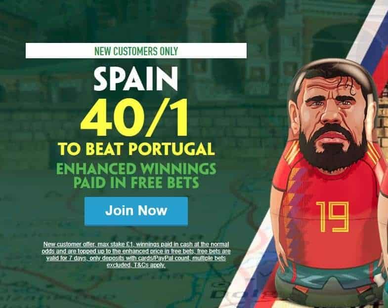 Spain to beat Portugal