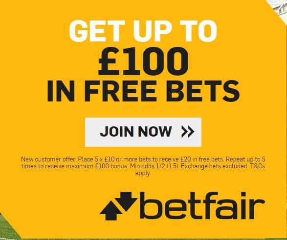 Betfair sign-up offer