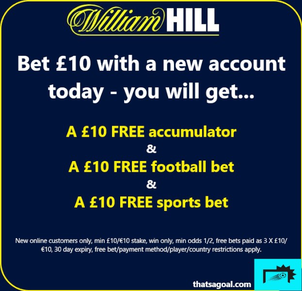 William Hill free bet