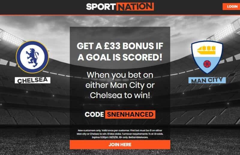 Chelsea vs Man City betting offer