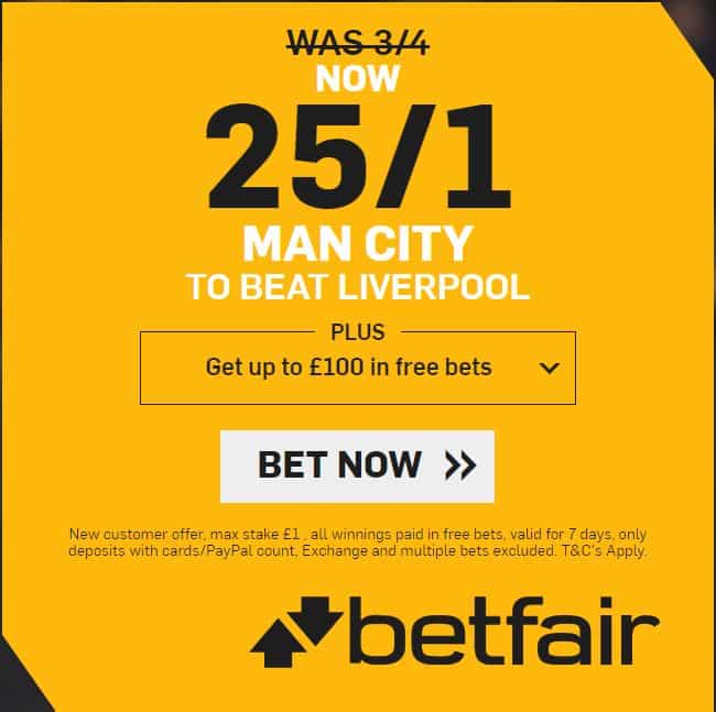 Man City vs Liverpool betting tips