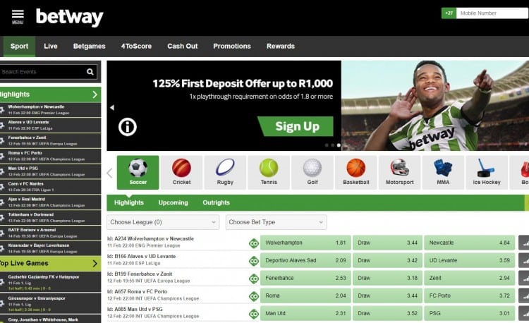 Betway South Africa sign-up offer
