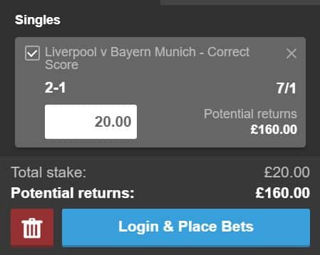 Liverpool to win 2-1