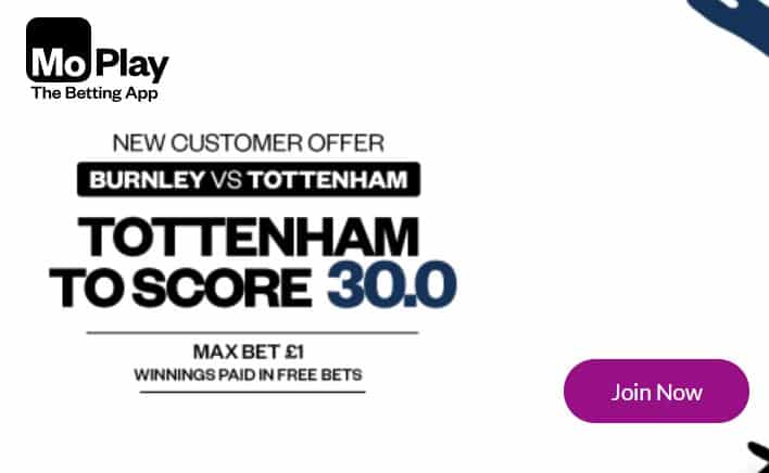 Tottenham enhanced odds