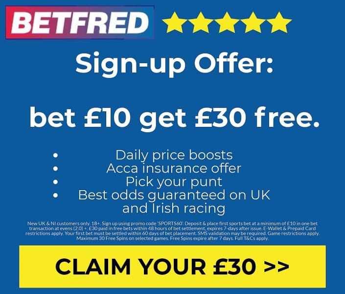 Betfred sign-up offer