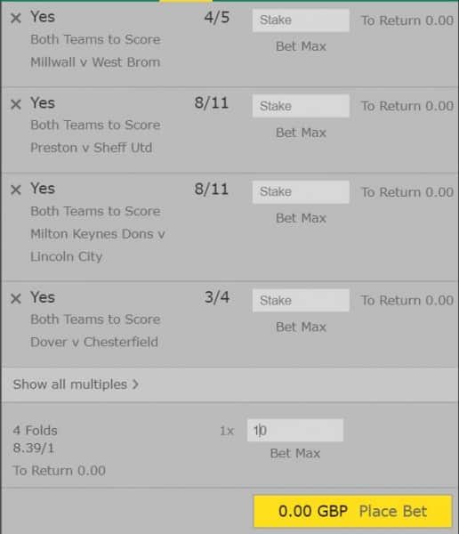 BTTS tips