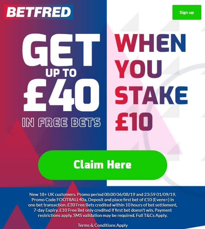 Betfred sign-up offer