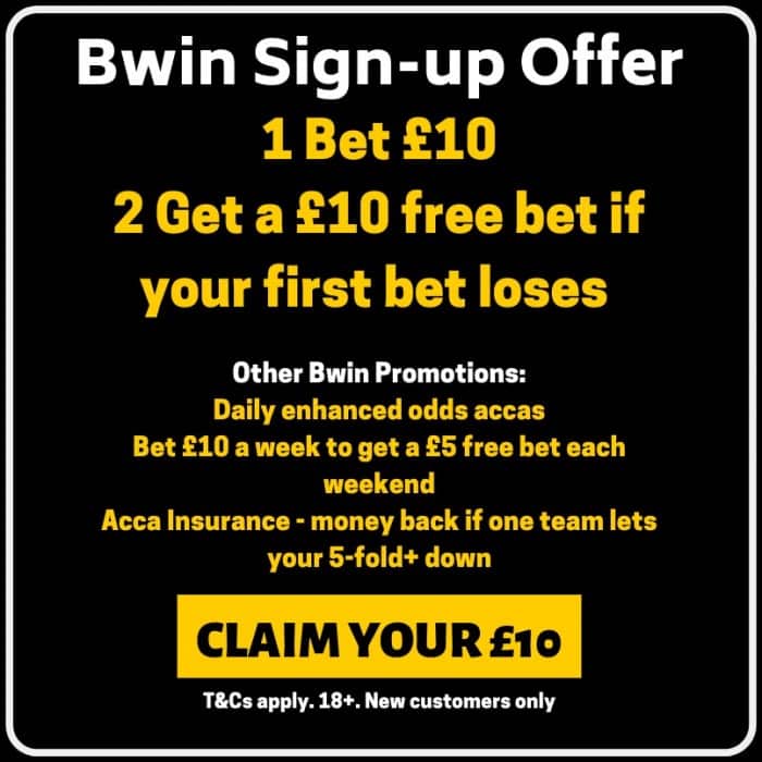 Bwin £10 free bet