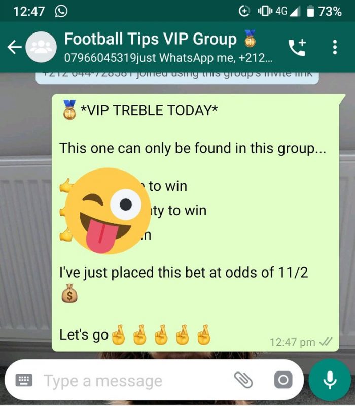 Whatsapp football tips