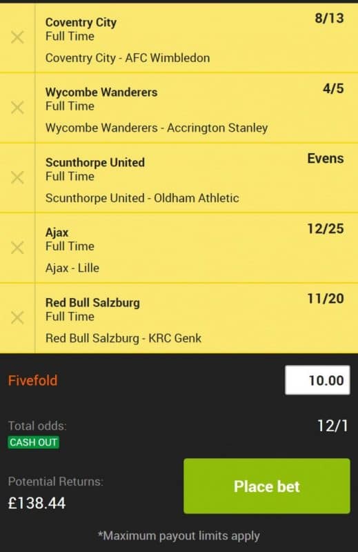 Football accumulator tips