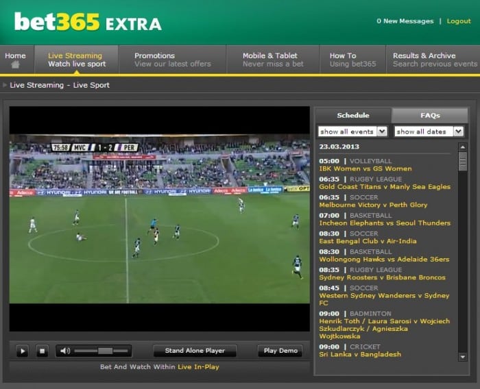 bet365 live streaming service