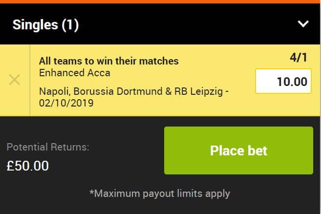 888Sport Champions League tip