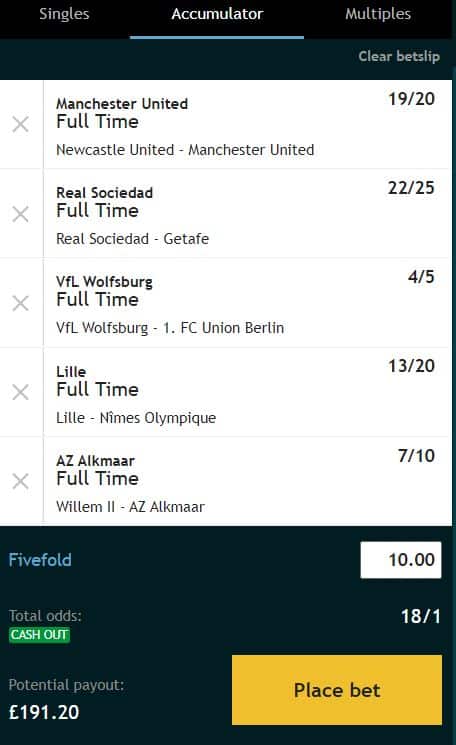 Sunday acca tips