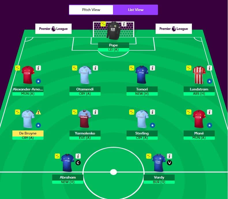 Fantasy Football GW9