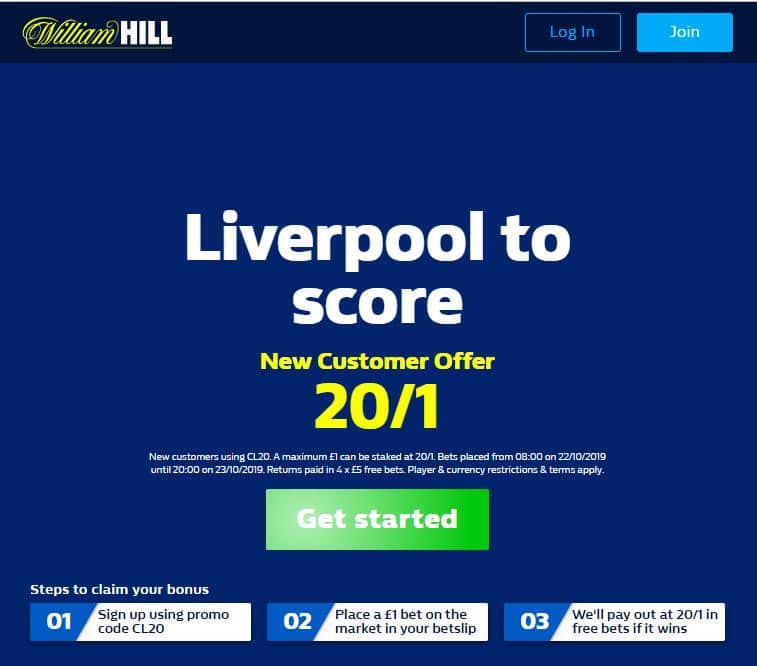 Liverpool to score price boost