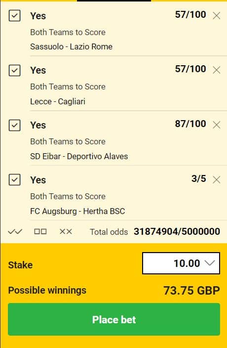 BTTS betting tips