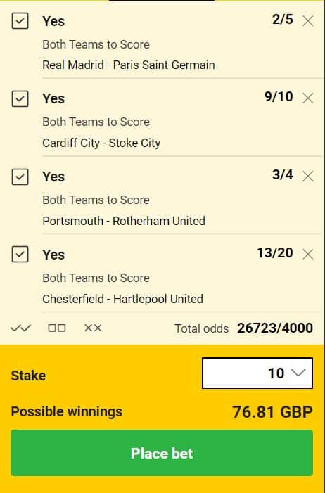 BTTS betting tips