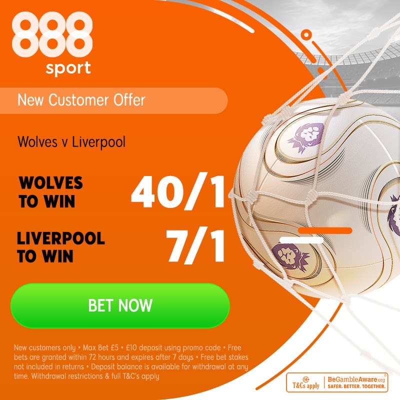 Wolves v Liverpool Odds