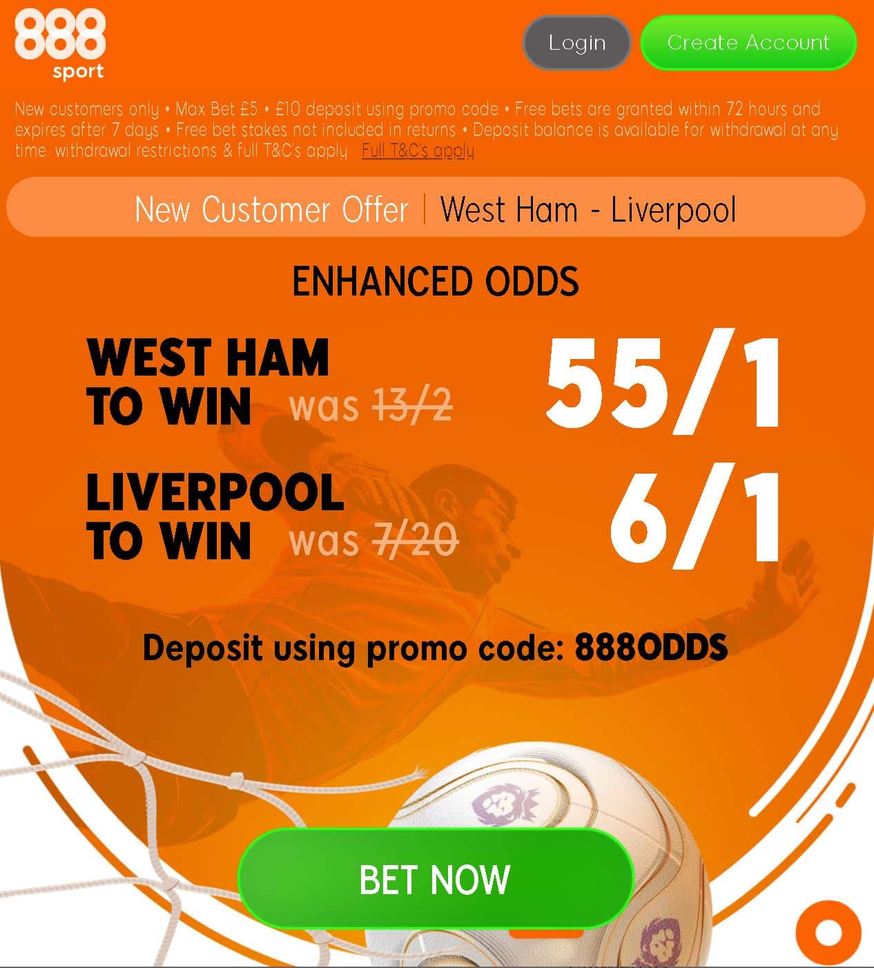 West Ham vs Liverpool odds