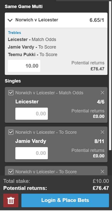 Norwich vs leicester betting tips
