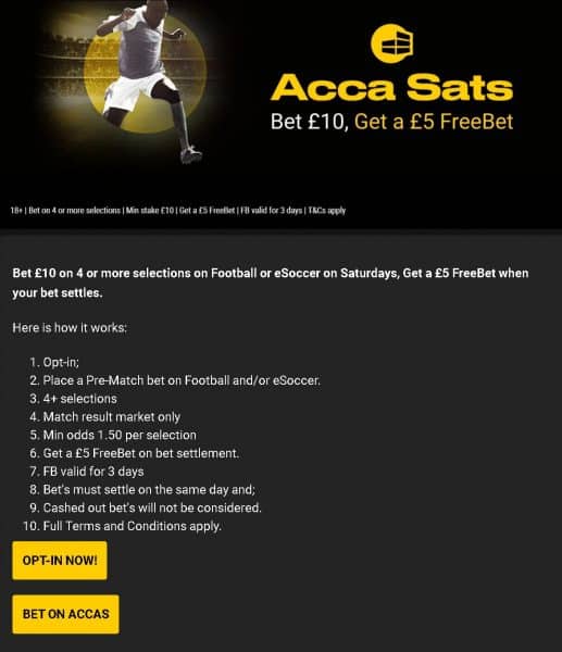 Bwin accumulator Sats