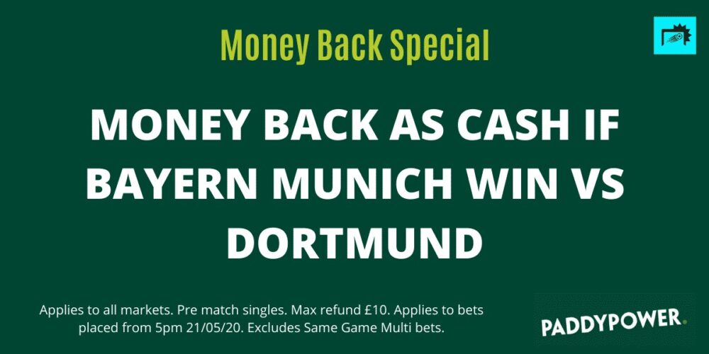 Dortmund vs Bayern cash refund