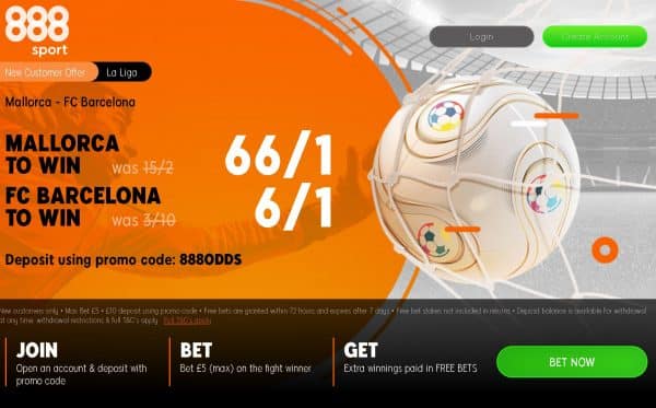 Mallorca vs Barcelona betting offer
