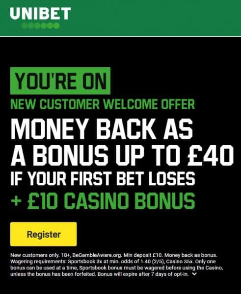 Unibet welcome offer