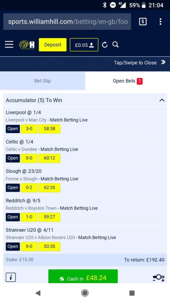 william hill betting slip explained that