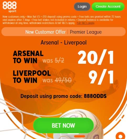 Arsenal vs Liverpool boosts