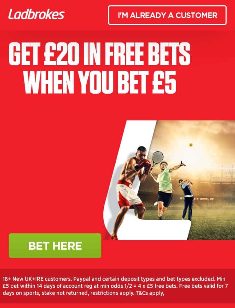 Ladbrokes free bet