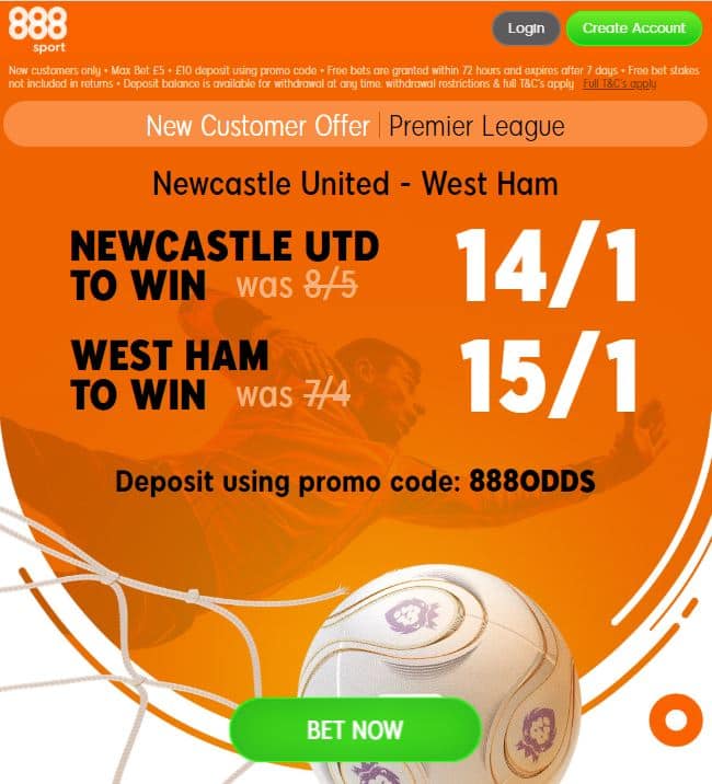 Newcastle vs West Ham boosts