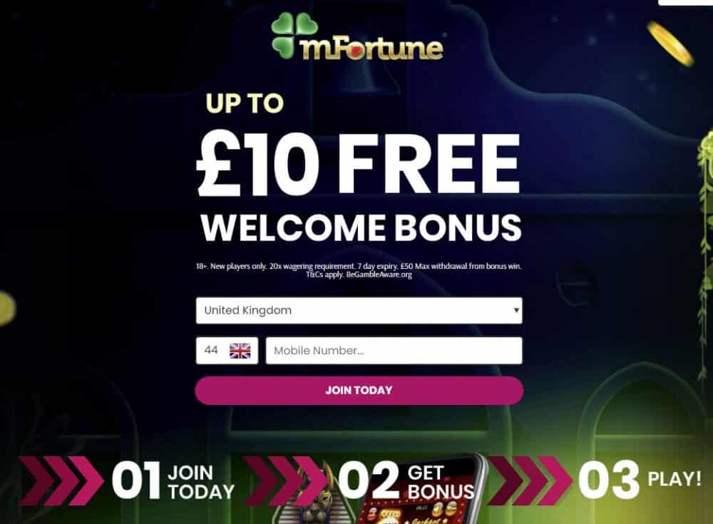 NFortune casino sign-up offer