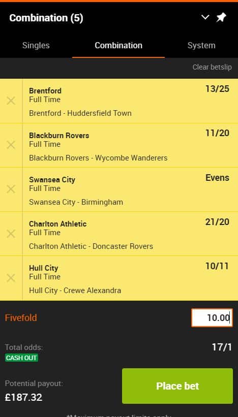 Acca tips 19th September