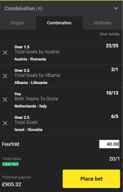 Nations League acca tip