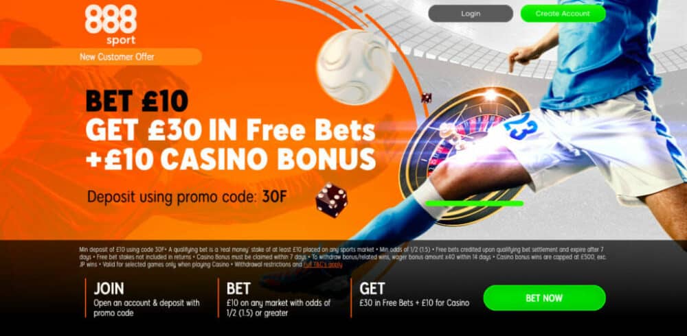 888Sport free bets