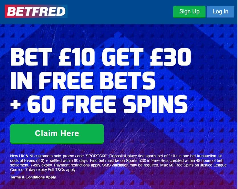Betfred free bets