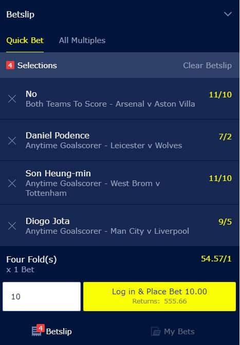 Premier League accumulator tips