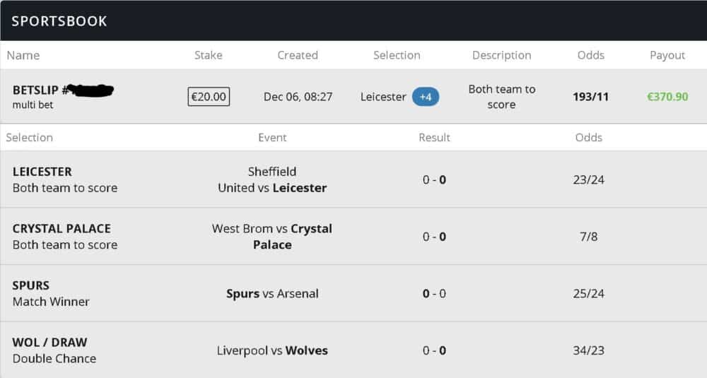 Premier League accumulator tip