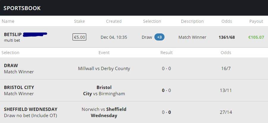 Championship accumulator tips