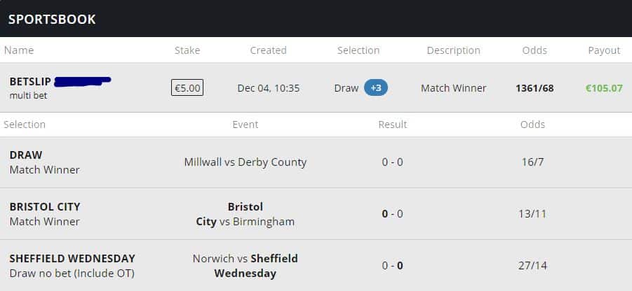 Championship accumulator tips