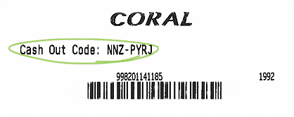 Coral connect cashout